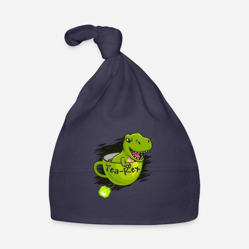 T-Rex Tee Rex Thé Rex - Bonnet bio Bébé - marine