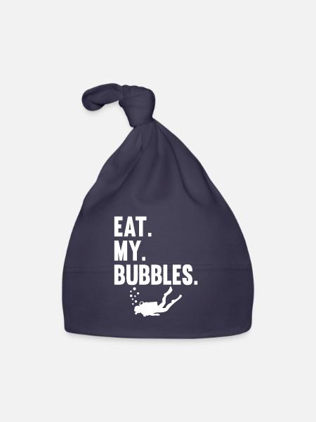 Scuba Diving Divers Diving - Organic Baby Cap - navy - Front