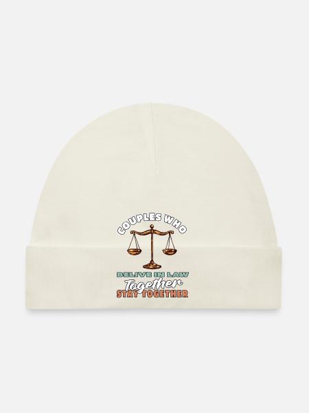 Avocat Avocat Jura Paar - Bonnet bio Bébé - marine - Devant