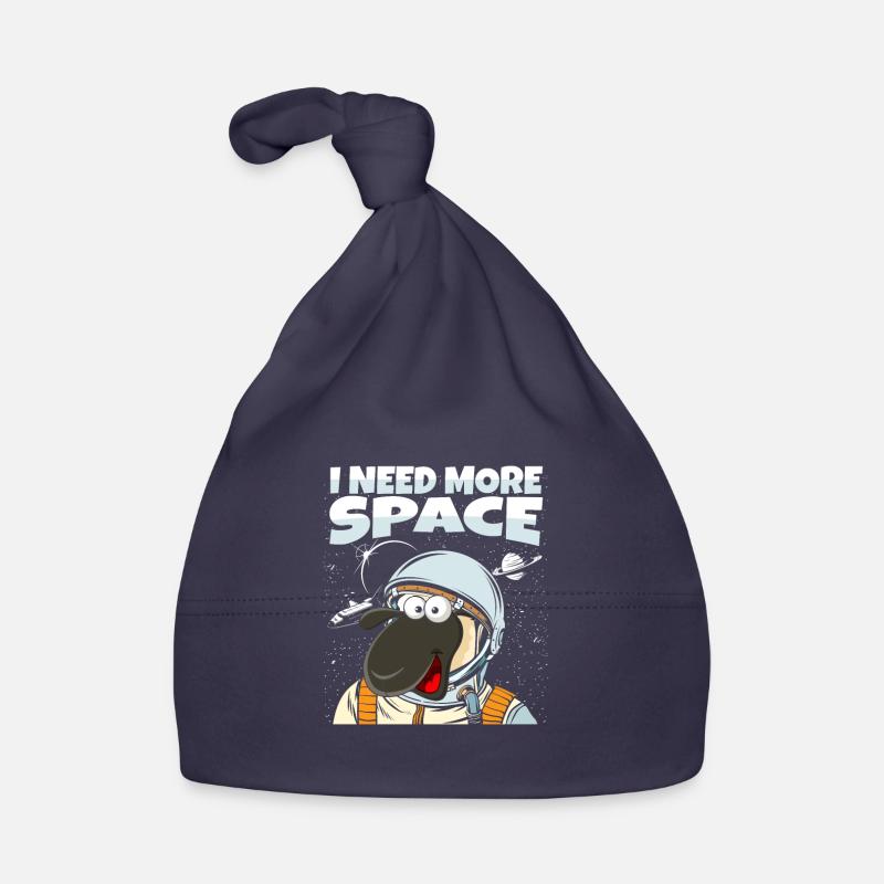Schaf Astronaut I Need More Space Baby Bio-Mütze