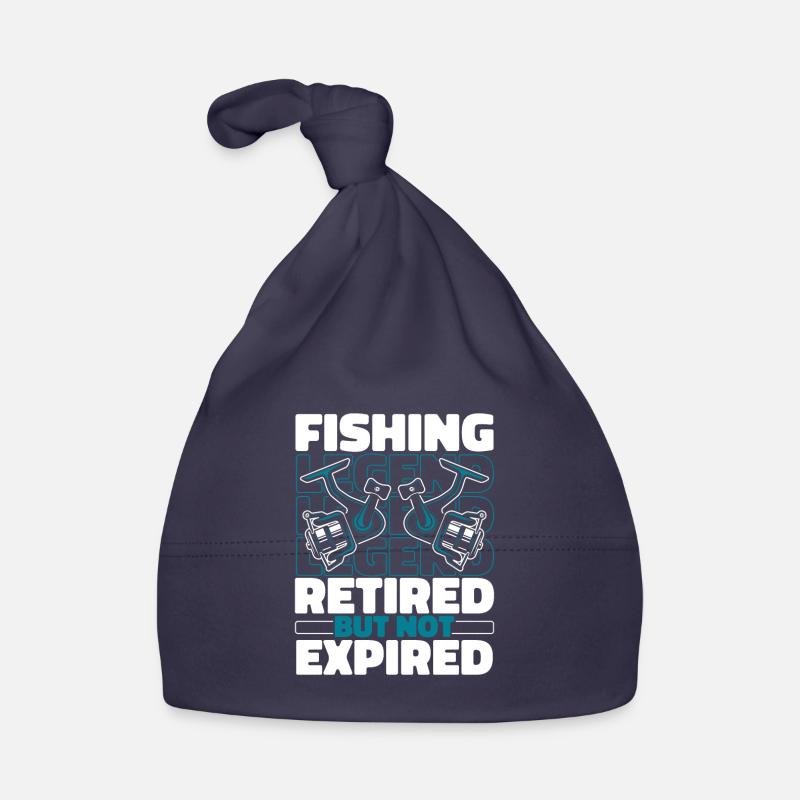 Pêche à la retraite - Bonnet bio Bébé - marine