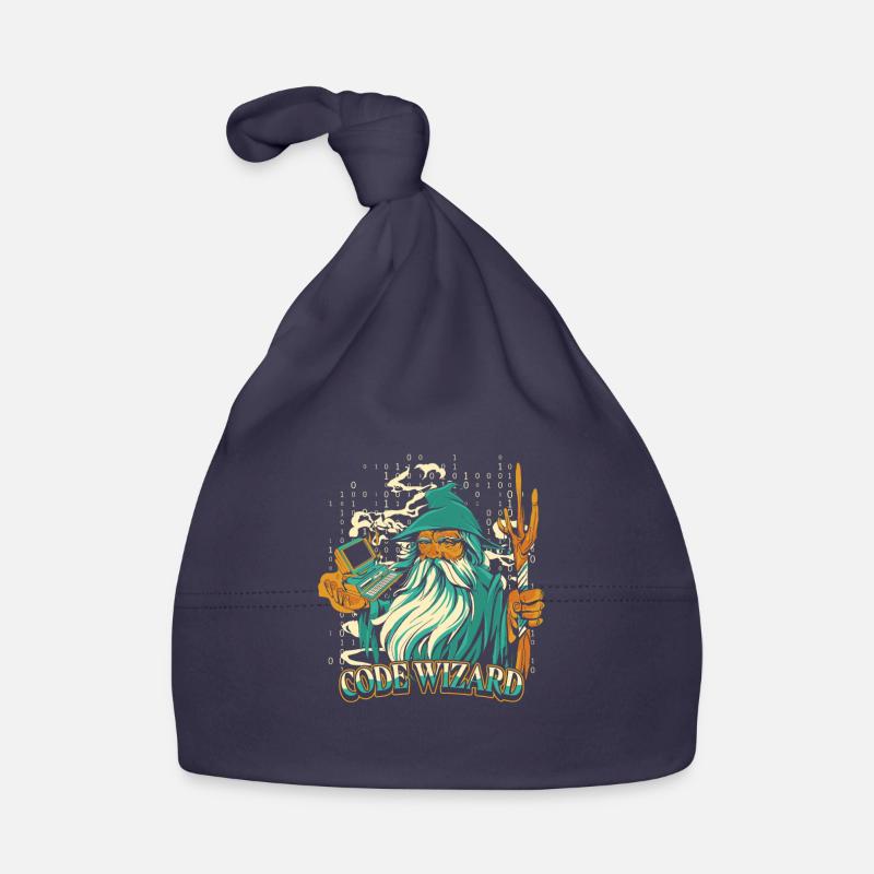 Entwickler Coder Programmierer Magier - Baby Bio-Mütze - Navy