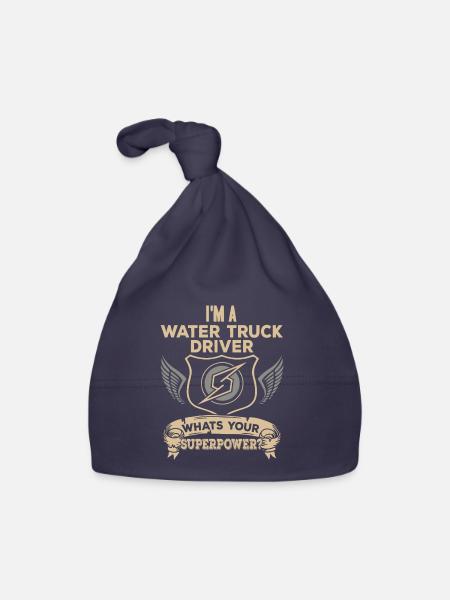 Truck Driver Trucker Truck Driver Funny - Organic Baby Cap - navy - Front