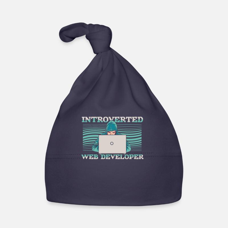 Web Entwickler Webdeveloper Introvertierte Baby Bio-Mütze