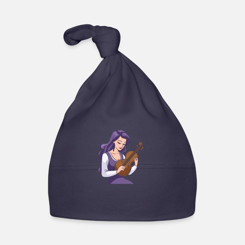 Violon Violon - Bonnet bio Bébé - marine