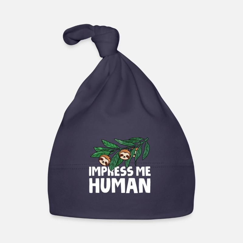 Sloth Cool Organic Baby Cap