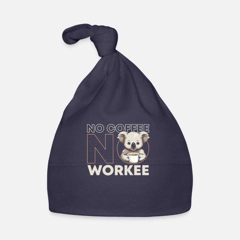 Café Café Koala Bear Pas de café Pas de Workee Bonnet bio Bébé