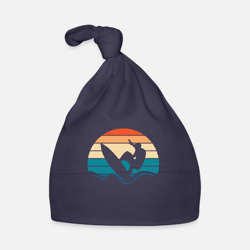 Surfer Surfing Organic Baby Cap