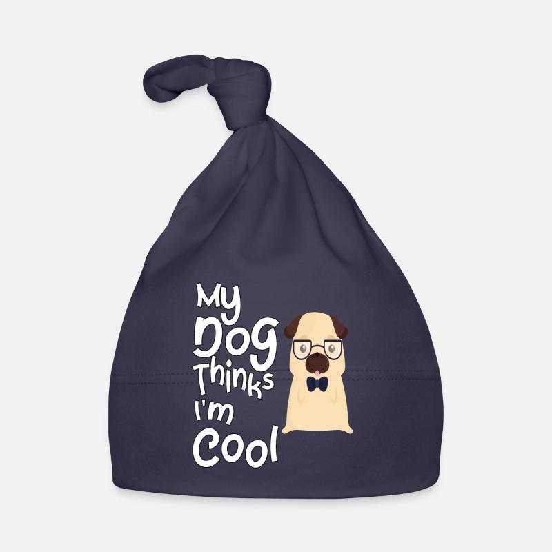 Mon chien pense que je suis cool Bonnet bio Bébé