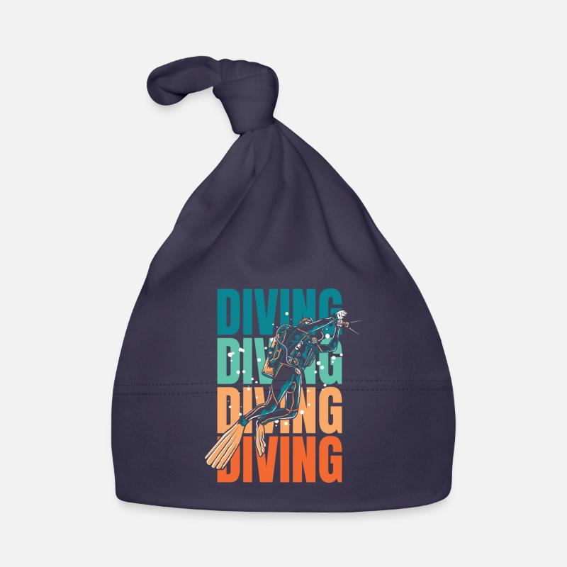 Diving Divers Organic Baby Cap