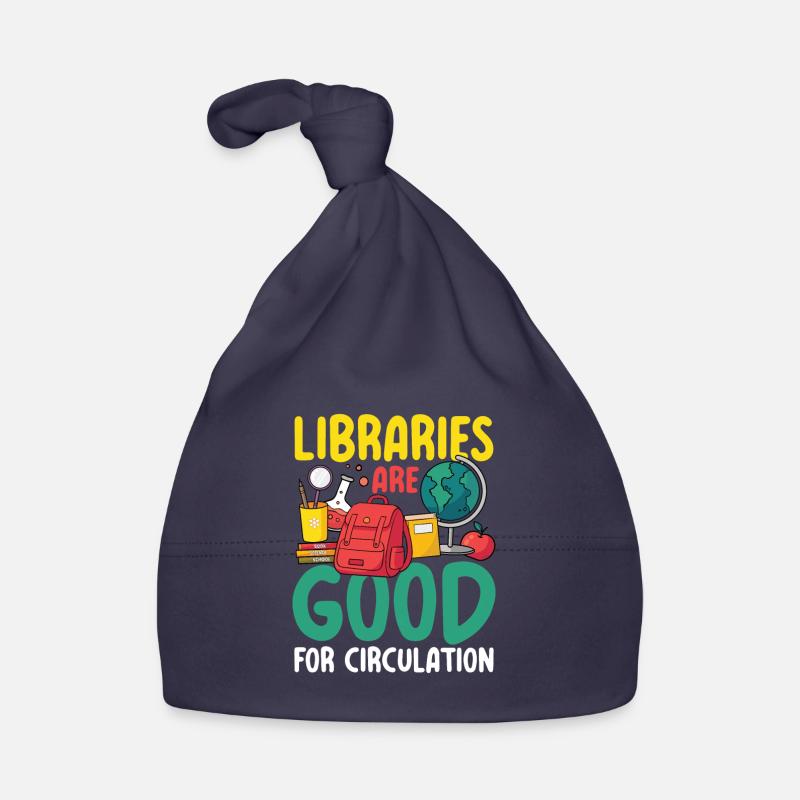 Libraries Are Good For Circulation Organic Baby Cap