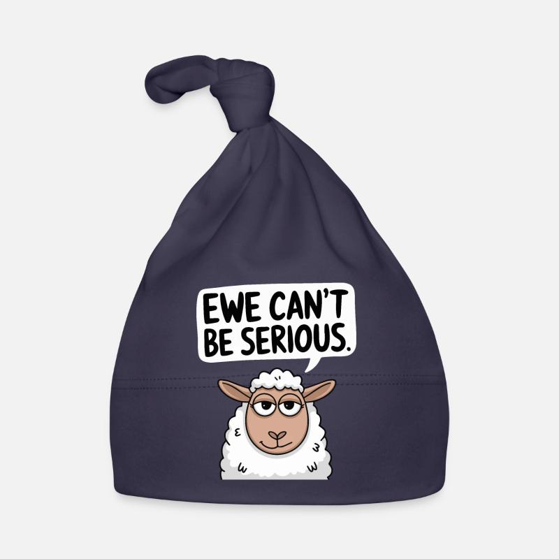 Ewe cant be serious - funny sheep design Organic Baby Cap