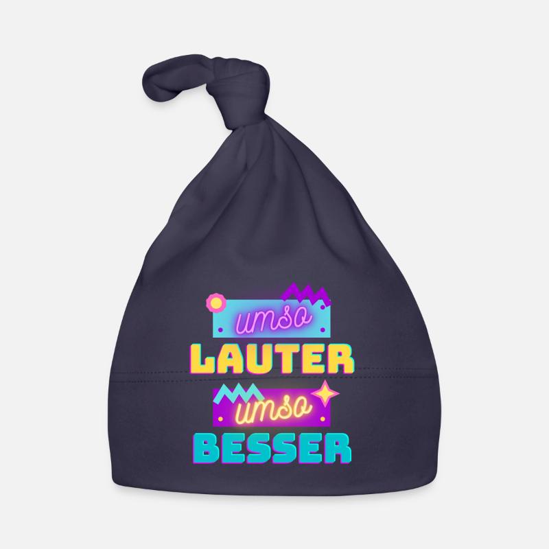 umso lauter umso besser Baby Bio-Mütze
