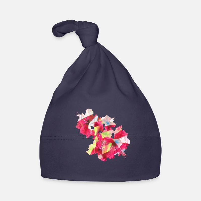 Hibiscus,Fleur,Lotus,Fleur ,Floral,Graffiti Bonnet bio Bébé