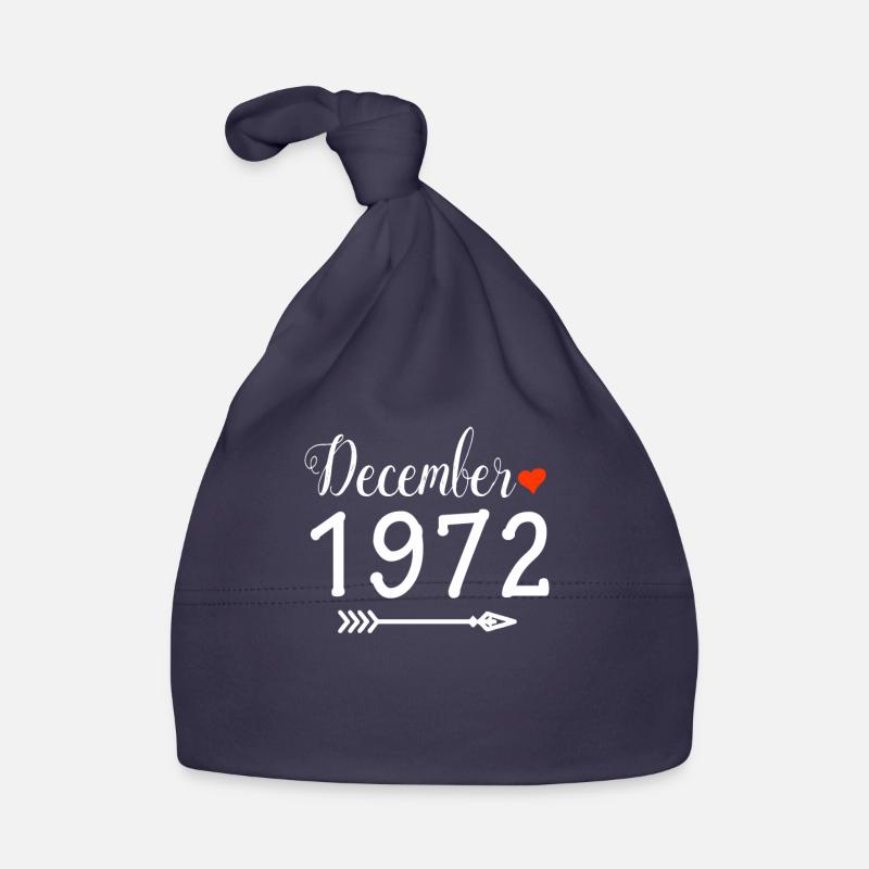 Décembre 1972 - Bonnet bio Bébé - marine