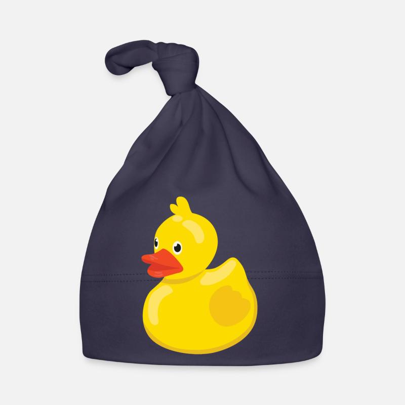 Gummiente Badeente Baby Bio-Mütze
