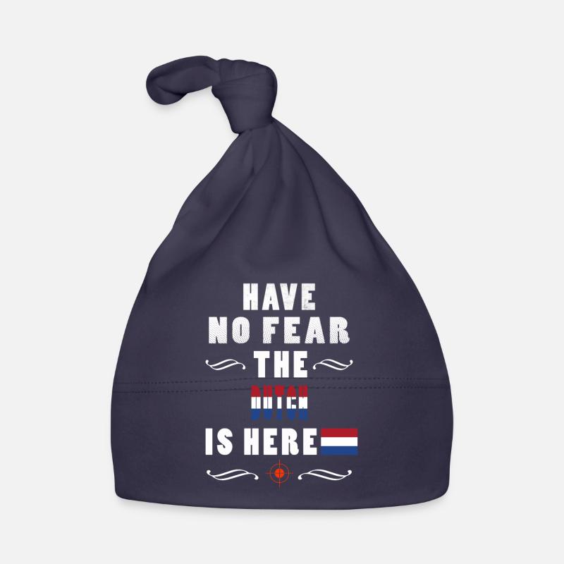 N’AYEZ PAS PEUR QUE LES HOLLANDAIS SONT ICI - Bonnet bio Bébé - marine