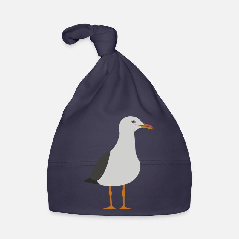 Mouette - Bonnet bio Bébé - marine
