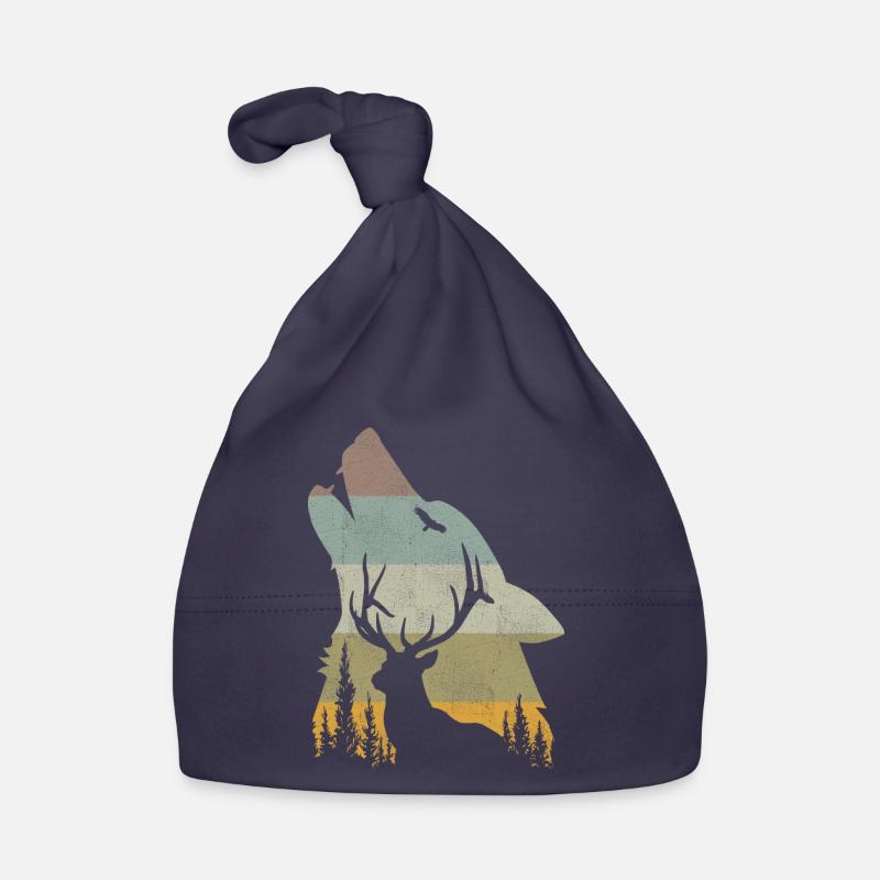 Wolf Organic Baby Cap