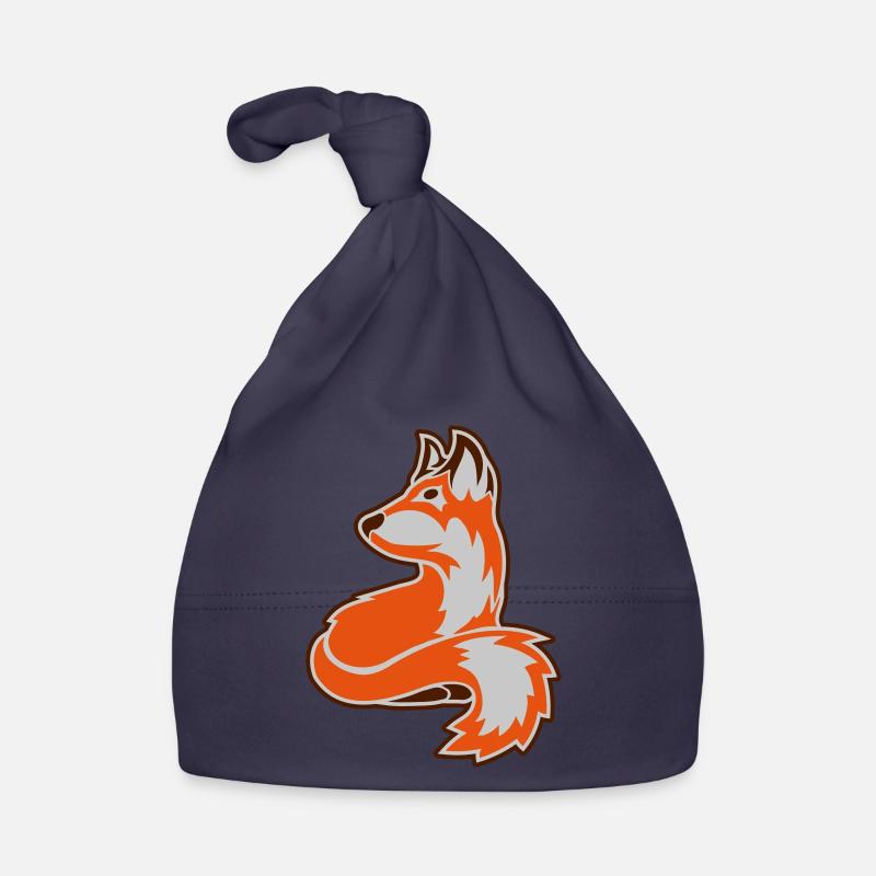 Kunst Fuchs Logo Baby Bio-Mütze