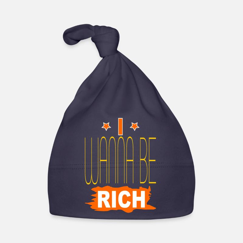 Ich will reich sein Baby Bio-Mütze