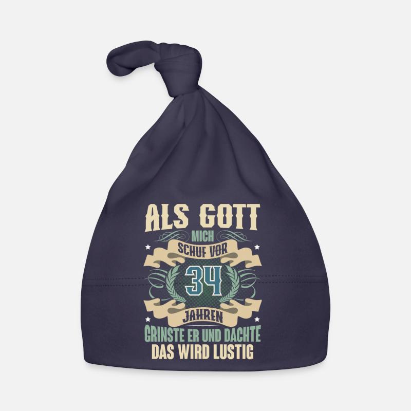 34. Geburtstag Als Gott Mich Schuf Vor Baby Bio-Mütze