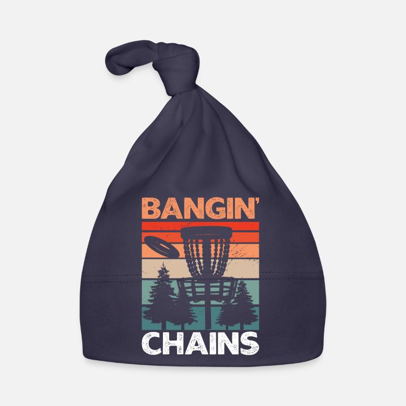 Bangin Chains Funny Disc Golf Bonnet bio Bébé