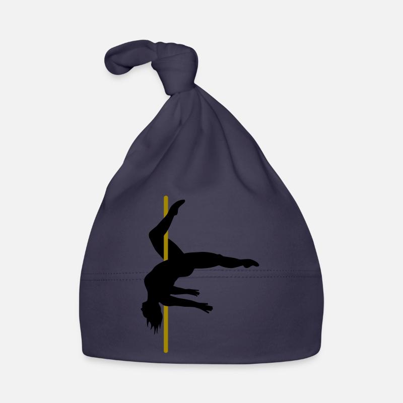 Poledancer courbé dans la jambe intérieure pendre - Bonnet bio Bébé - marine