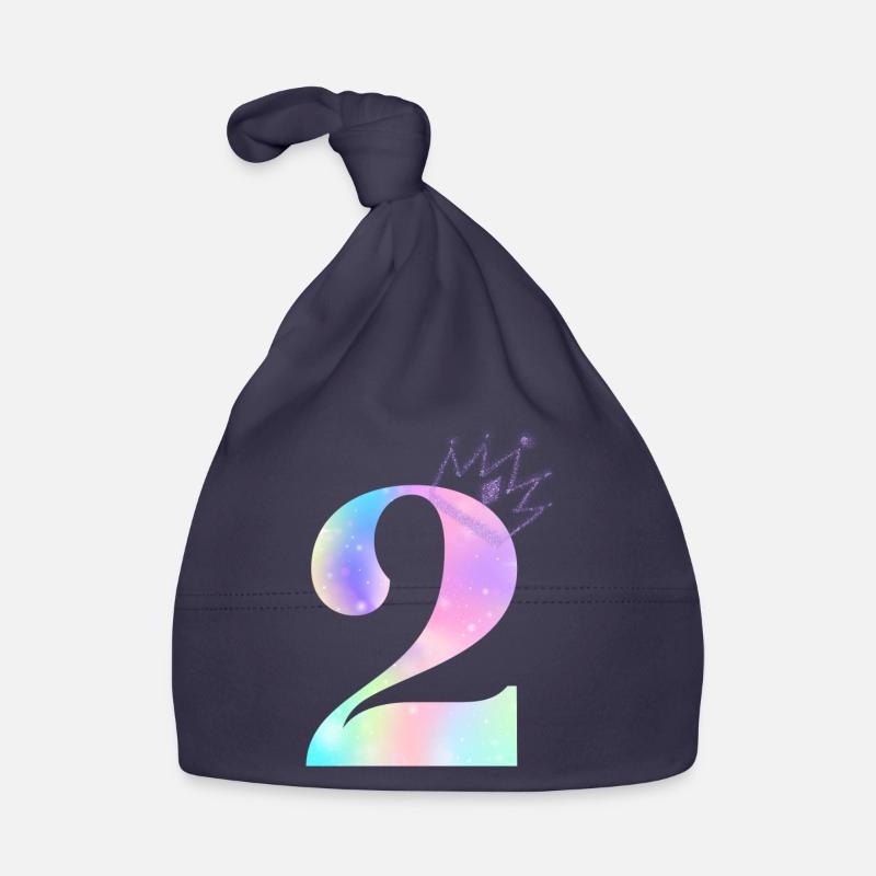 2e anniversaire arc en ciel Bonnet bio Bébé