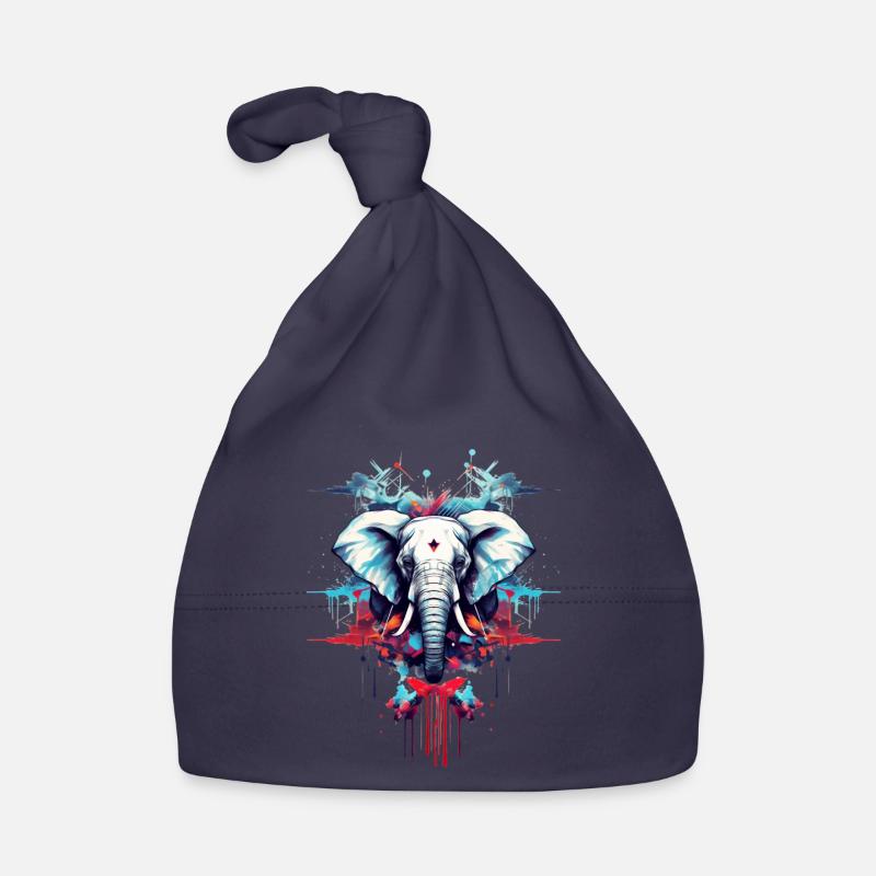 Designer Style éléphant Bonnet bio Bébé