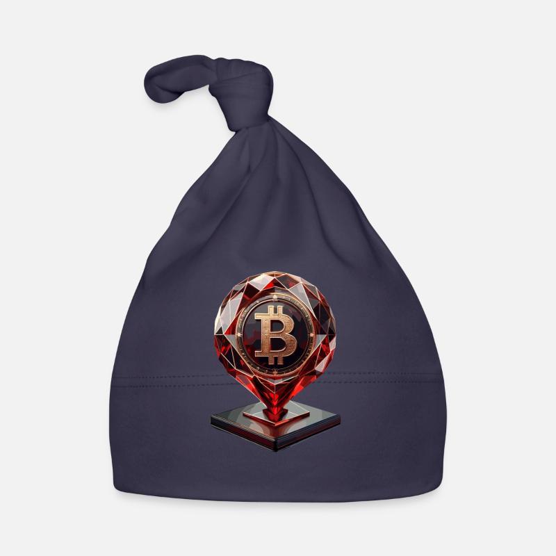 Conception de Bitcoin Crystal Bonnet bio Bébé