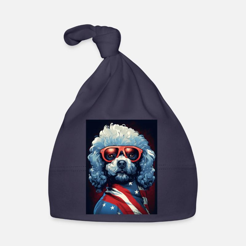 Caniche cool avec lunettes de soleil Bonnet bio Bébé