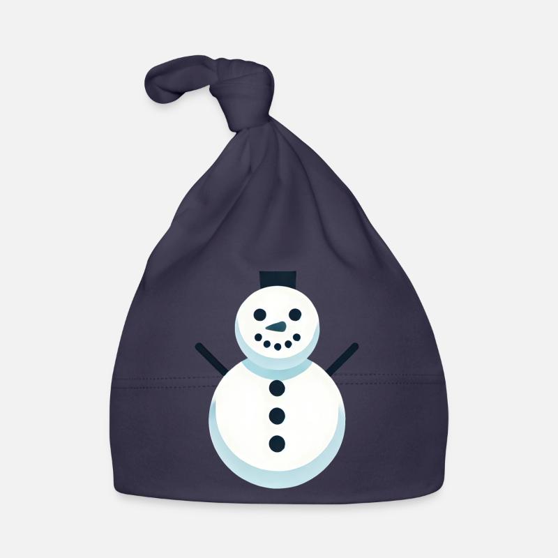 Schneemann Baby Bio-Mütze