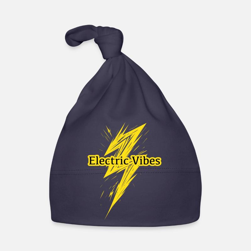 Electric Vibes: Element Lightning Theme Organic Baby Cap