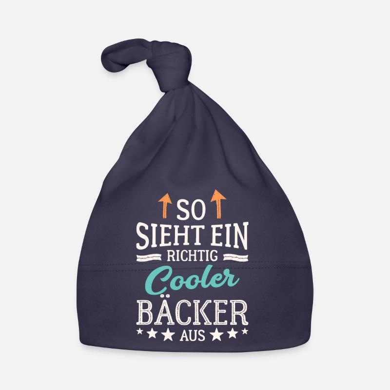 So sieht ein richtig cooler Bäcker aus Backen Baby Bio-Mütze