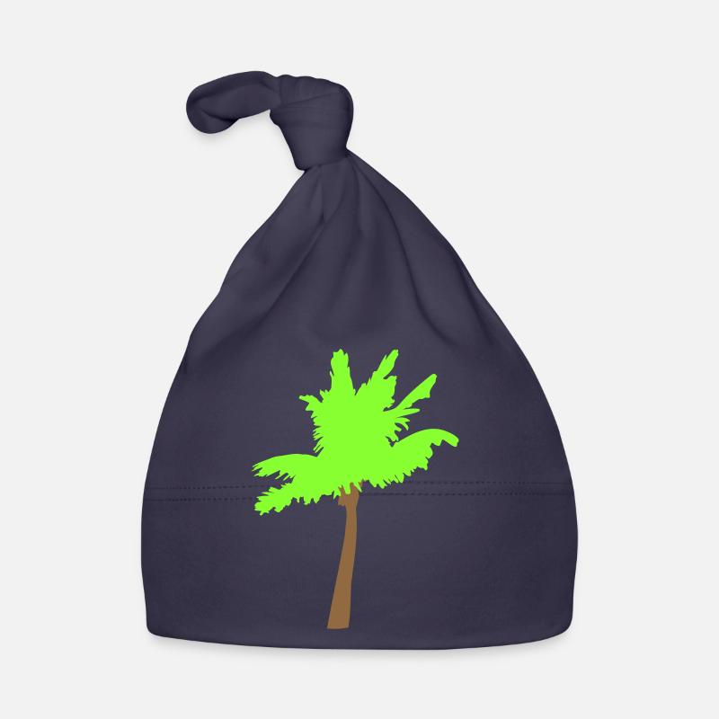 Palm Tree Island Tree Plage Vacances Noix de Mer Cool Bonnet bio Bébé