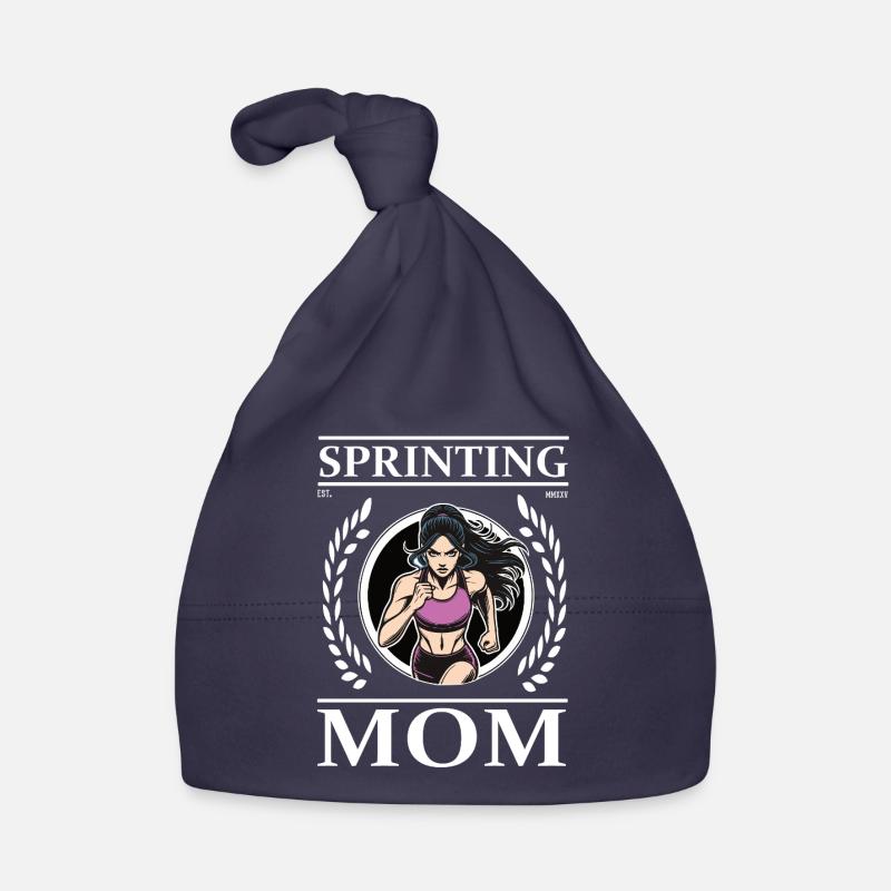 Sprinting Mom – Mutter und Sprinterin Baby Bio-Mütze