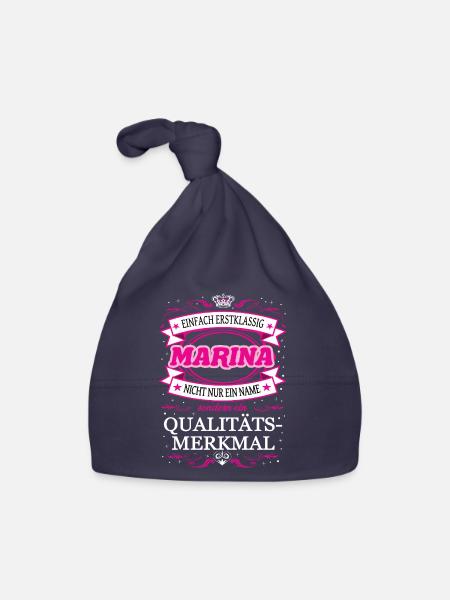 Qualitätsmerkmal Marina einfach Erstklassig - Baby Bio-Mütze - Navy - Vorne