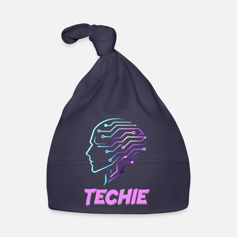 Neon Head Circuit Techie Organic Baby Cap