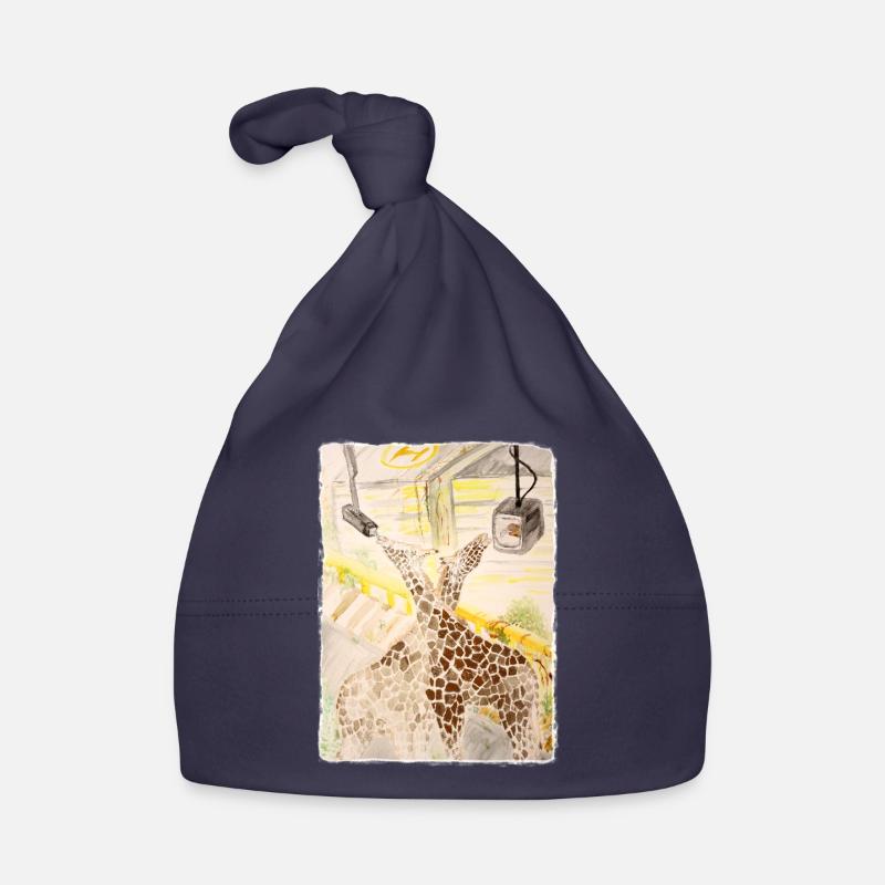 Giraffe im Neon-Transit Baby Bio-Mütze
