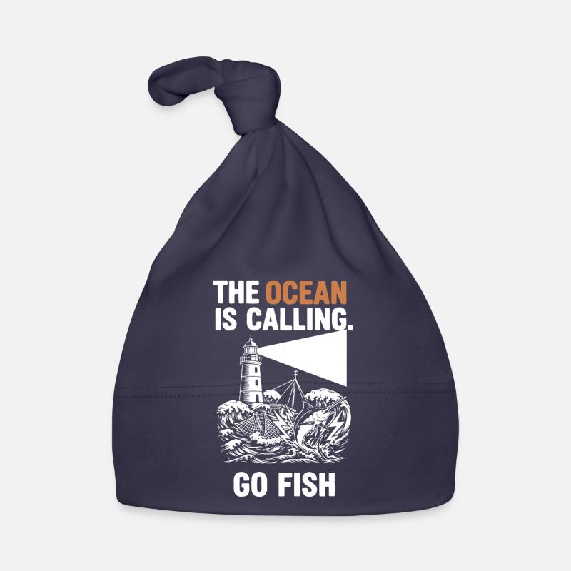 Pêche Mer Ocean Go Fish Cappellino ecologico per neonato