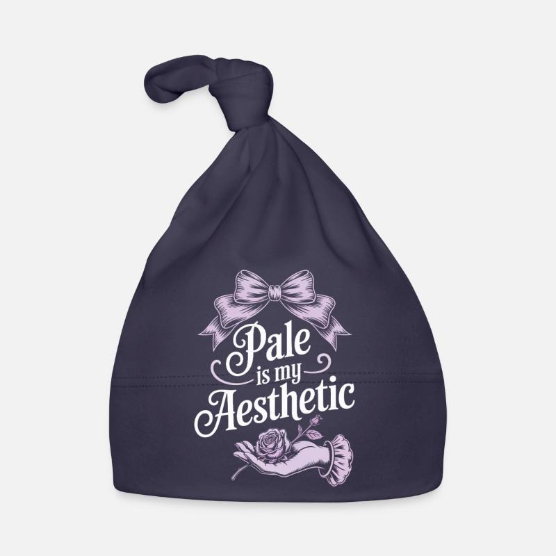 Écriture esthétique pâle avec nœud Bonnet bio Bébé