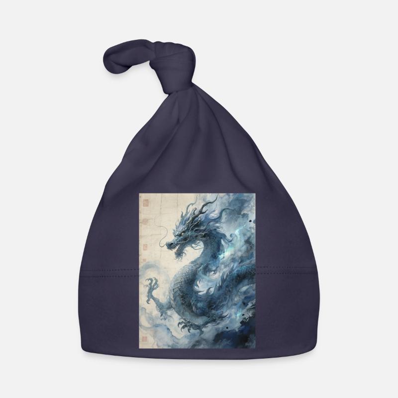 Die Sternennacht: Blauer Drache – Aether Baby Bio-Mütze