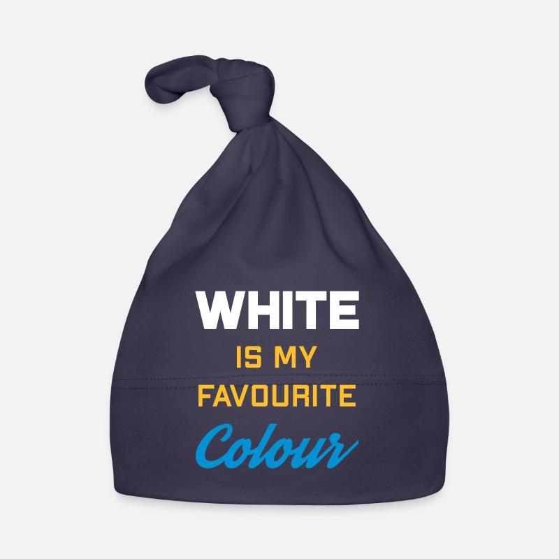 Le blanc est ma couleur préférée Bonnet bio Bébé