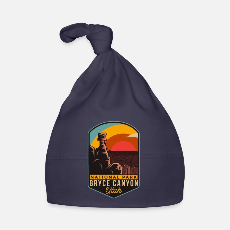 Bryce Canyon Park Utah Mountain Camping Organic Baby Cap