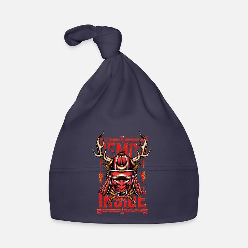 devil satan demon horns hell Demon inside Organic Baby Cap