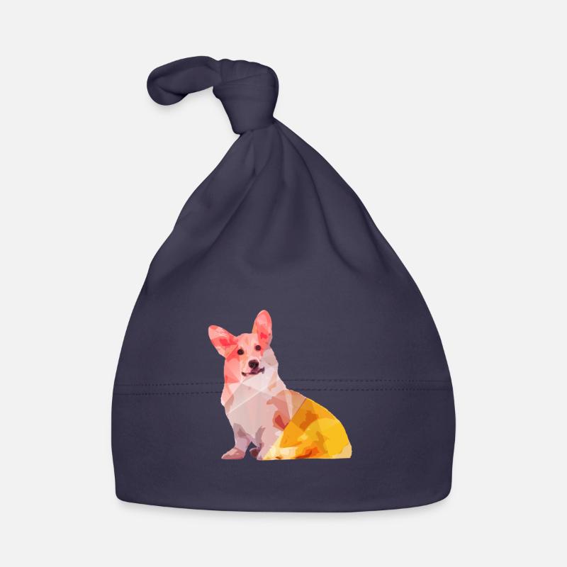 Corgi Abstract - Bonnet bio Bébé - marine