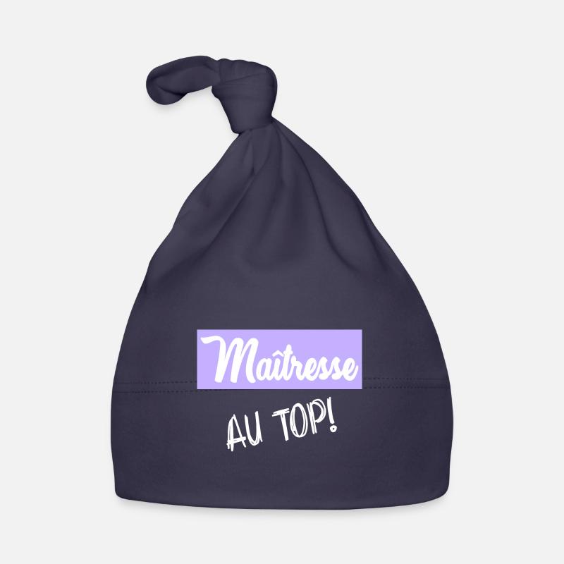 MAÎTRESSE - Bonnet bio Bébé - marine
