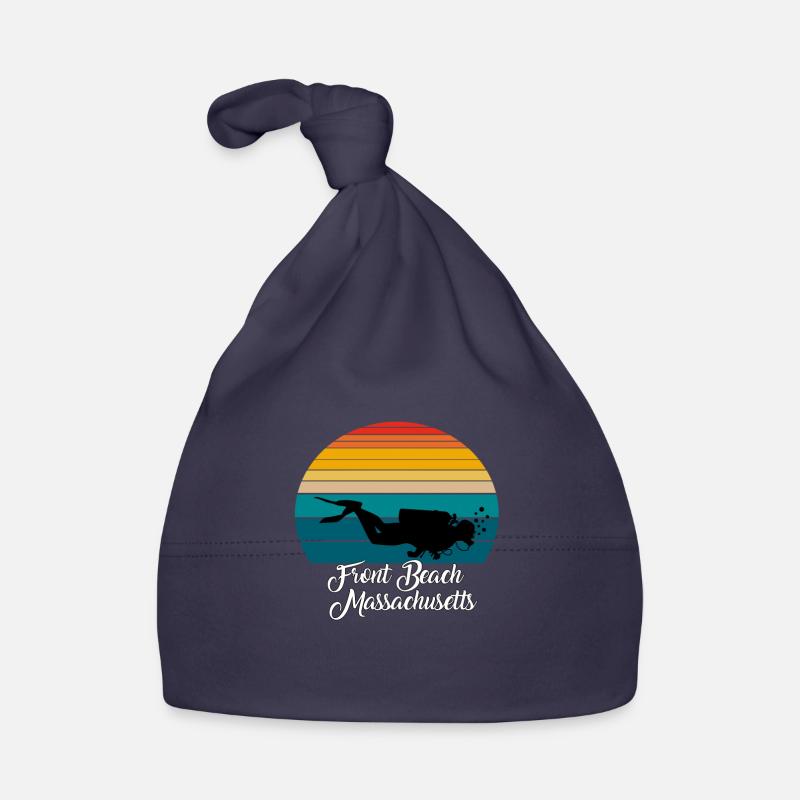 Front Beach Massachusetts Diving Organic Baby Cap
