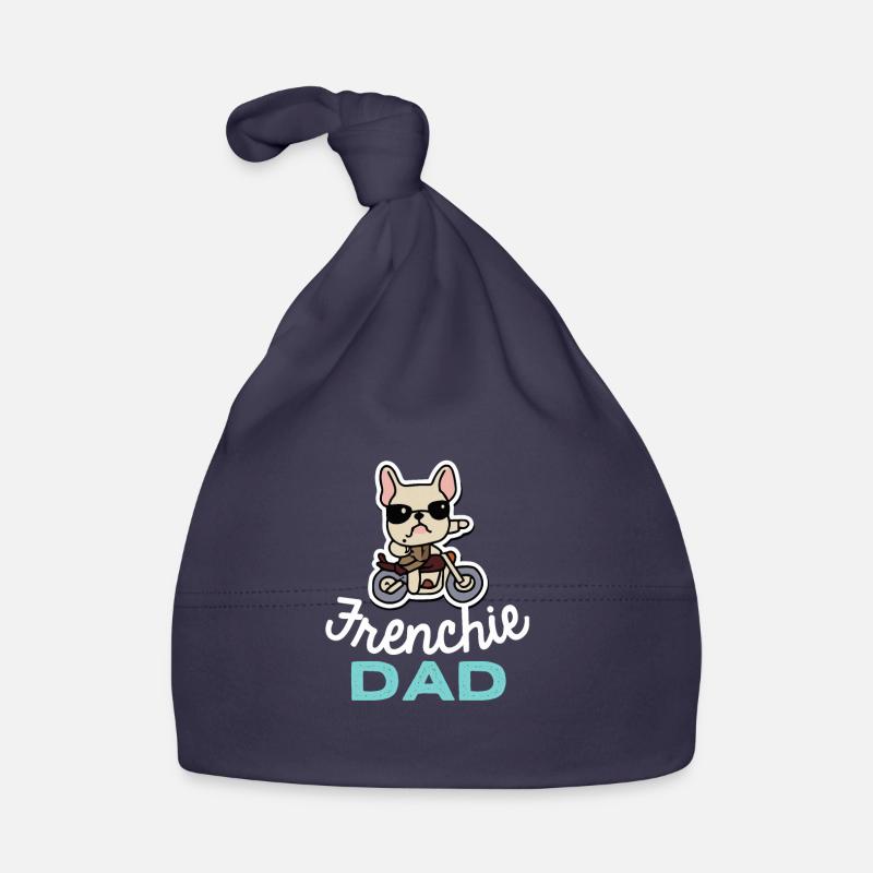 Frenchie Dad Biker Hund Papa Geschenk Frenchie Baby Bio-Mütze